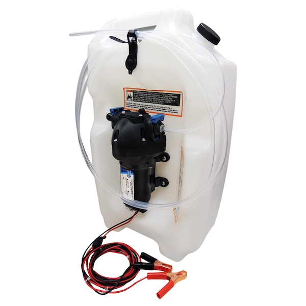 Flat Tank Oil Changer System - 3-1/2 Gallon Tank - 12V